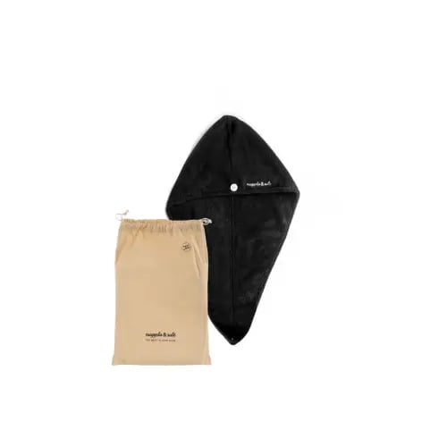 منشفة للشعر مع شنطة أنيقة