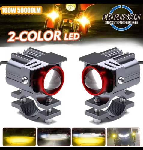 كشافات ادفانشر صغيرة مرنة LED لونين ابيض واصفر متع...