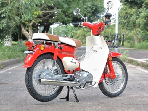 دراجة نارية كلاسيك شبيه الهوندا 110 - لون احمر -WS...