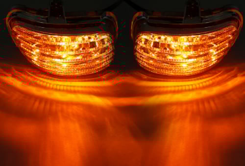 طقم اشارة ليد برتقالي قولد من موديل 2001 - 2017