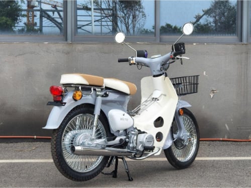 دراجة نارية كلاسيك شبيه الهوندا 110 - لون اسمنتي -...