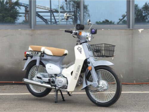 دراجة نارية كلاسيك شبيه الهوندا 110 - لون اسمنتي -...