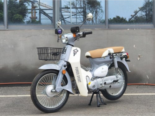 دراجة نارية كلاسيك شبيه الهوندا 110 - لون اسمنتي -...