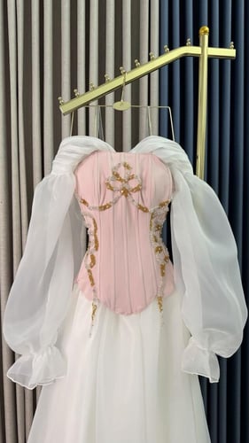 فستان باربي جازار مطرز