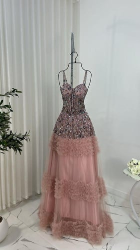 فستان كستناء