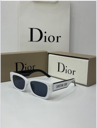 نظارة ديور اللون ابيض ايطار اسود