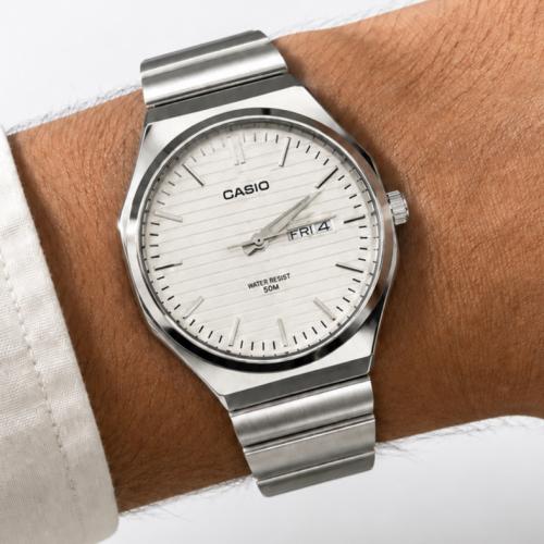 ساعة كاسيو CASIO MTP ابيض