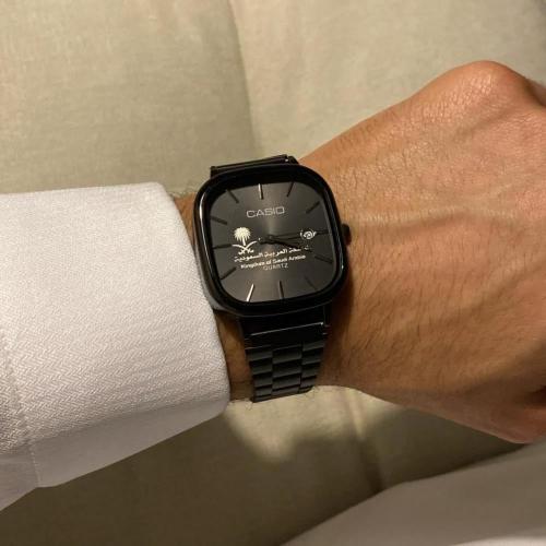 ساعة كاسيو اصدار المملكة العربية السعودية اللون اس...