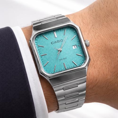 ساعة كاسيو CASIO MTP تركوازي