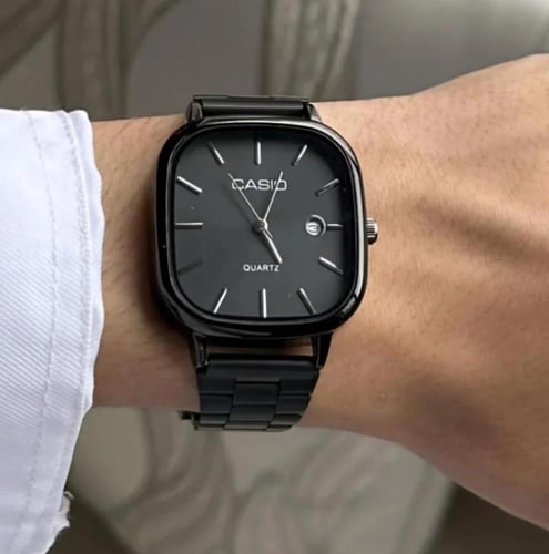 ساعة كاسيو رجالي اللون اسود