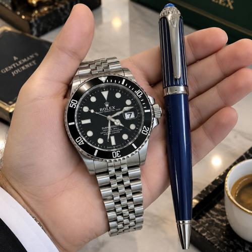 ساعة رولكس ROLEX مع قلم هدية