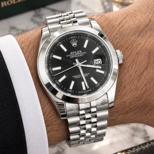 ساعة رولكس ROLEX لون اسود