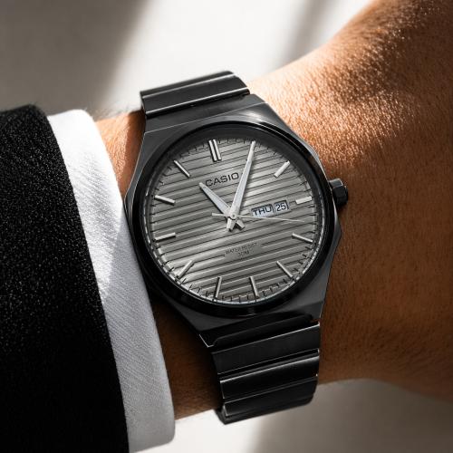 ساعة كاسيو CASIO MTP رصاصي