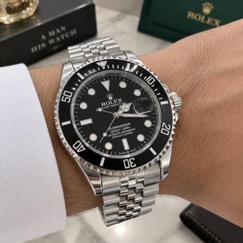 ساعة رولكس ROLEX لون اسود