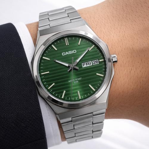 ساعة كاسيو CASIO MTP اخضر