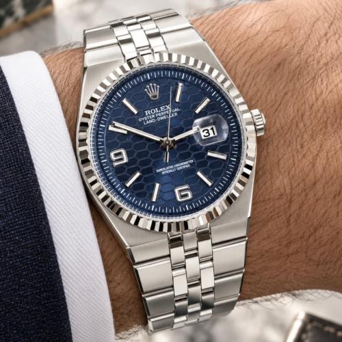 ساعة رولكس ROLEX لون كحلي