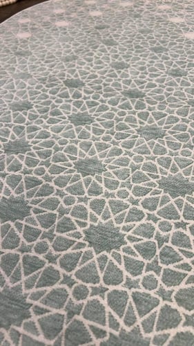 سجاده بنقوش هندسيه -لون تيفاني