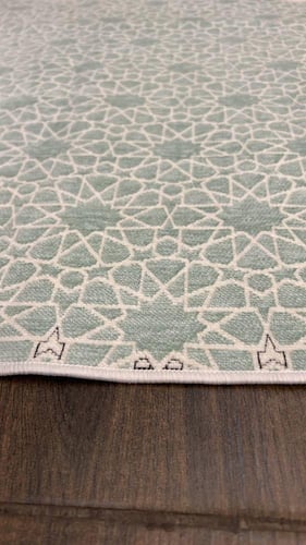سجاده بنقوش هندسيه -لون تيفاني