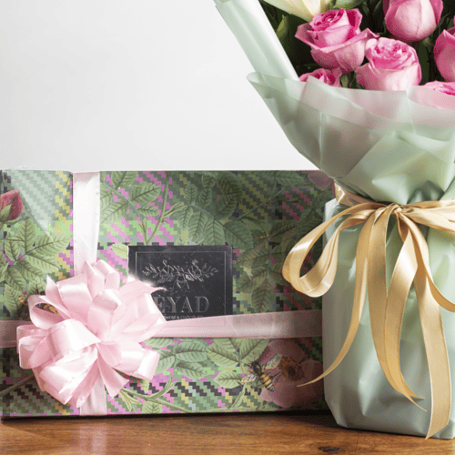 ورد مع شوكولاته