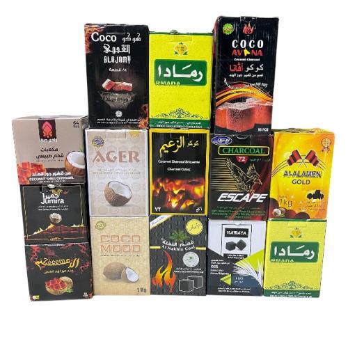 فحم جوز هند طبيعي (اختر ماركتك المفضلة)