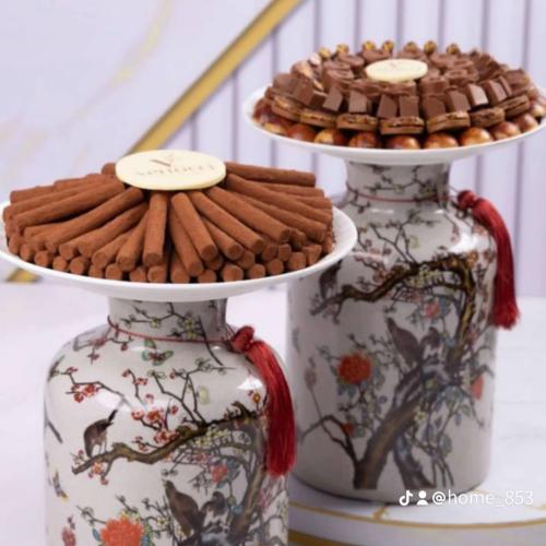 طقم الاورنج من قطعتين ارتفاع ٢٠ سم ملاحظه نرسل الغ...