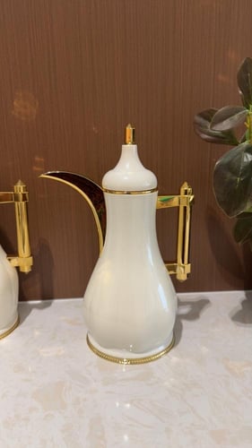 طقم ترامس الثريا اوف وايت مسكات ذهبي