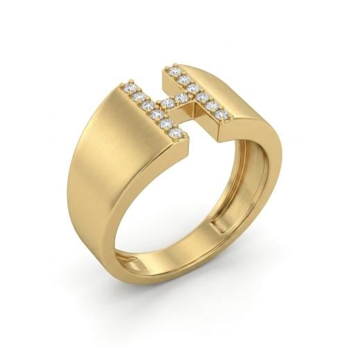 خاتم ذهب عيار18 تصميم الماس