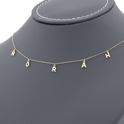 تشوكر حروف من ذهب