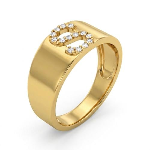 خاتم ذهب عيار18 تصميم الماس