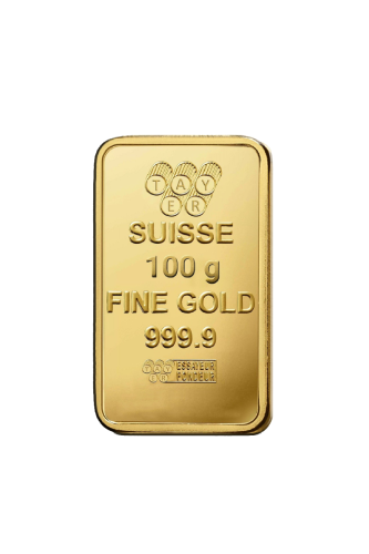 سبيكة ذهب صافي 100 جرام عيار 24 قيراط