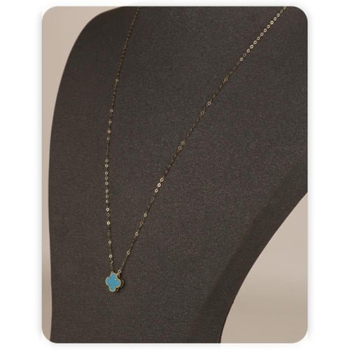 سلسال ذهب وردة سماوي