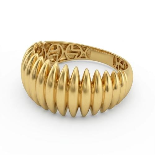 خاتم ذهب عيار18 تصميم كلاسيكي