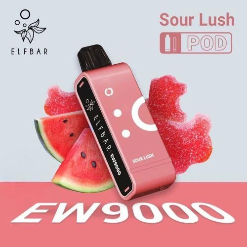 سحبة إلف بار EW9000 صاور لوش – 50 نيكوتين- ELFBAR...