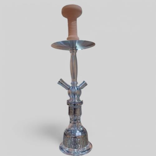 شيشة استانلس ستيل فضي مقاس22