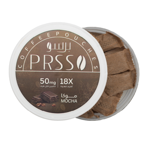 أكياس قهوة برسّو PRSSO موكا – 50 ملغ كافيين (18 ظر...