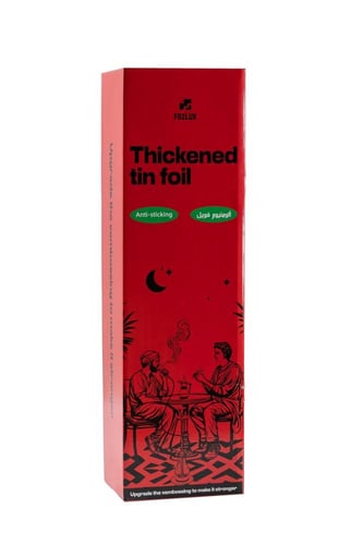 قصدير ألمنيوم سميك FOILUX أحمر 2000 سم × 12 سم