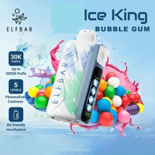 سحبة إلف بار آيس كينج علكة – ELF BAR Ice King Bubb...