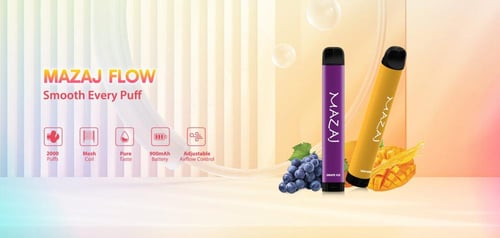 سحبة مزاج فلو 2000 سحبه MAZAJ Flow 2000 PUFFS