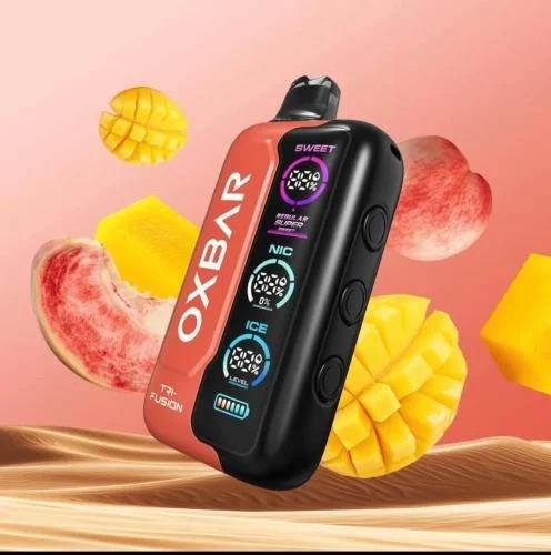 جهاز أوكس بار تراي فيوجن 40000 سحبة – مانجو خوخ بط...