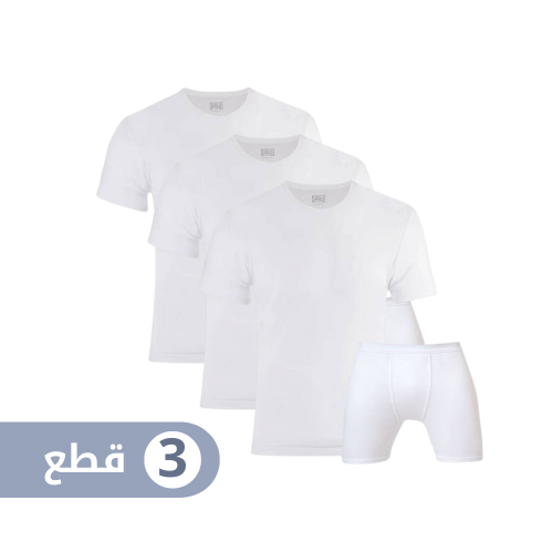 طقم الأصيل نص كم دائري ( ولادي ) (3قطع)