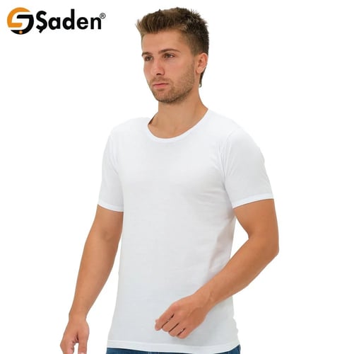 فانيلة شادن نص كم رقبة دائرية (3 قطع)