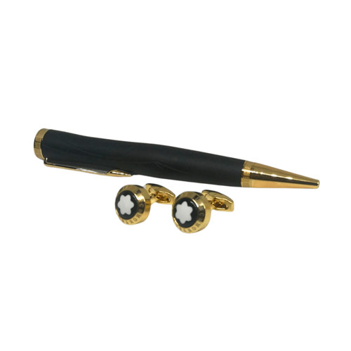 طقم رجالي قلم مع كبك مونت بلانك