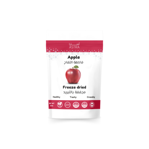 Freeze dried apple fruits