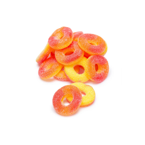 Peach rings jelly gummies