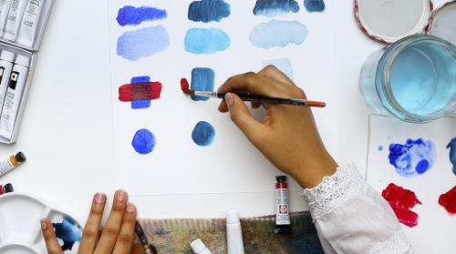 الألوان المائية