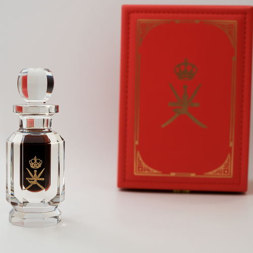 كرستالة دهن بورمي مع ورد طائفي سلطاني