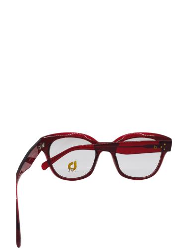 Boho eyeglasses crimson red