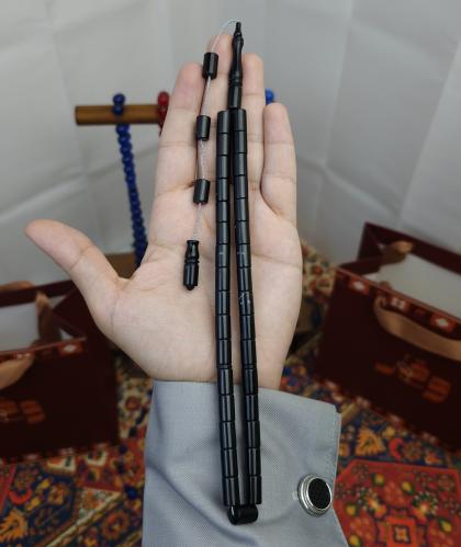 سبحة فاتوران اسود مموج رصاصي قصة قلم التركية تمليك...