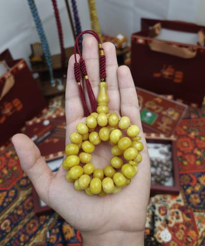 سبحة فاتوران ليموني معرق كركوشة