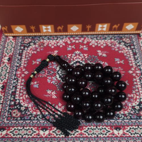 سبحة فاتوران بني غامق كركوشة